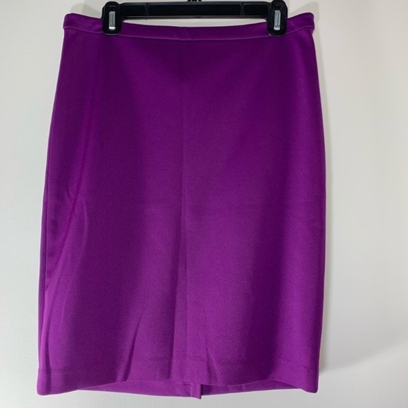 The Limited High Waist‎ Pencil Skirt purple gold zipper career or casual size 2 - Picture 4 of 11
